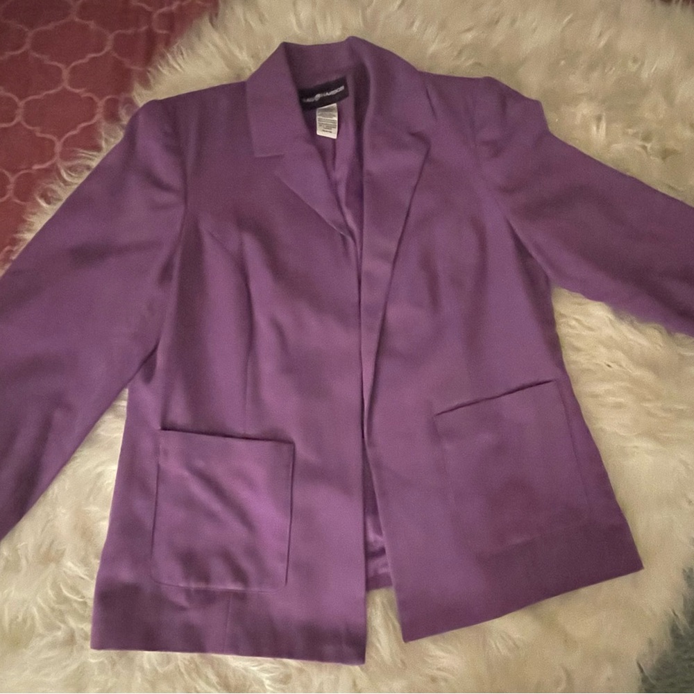Womens lavender color blazer size 10